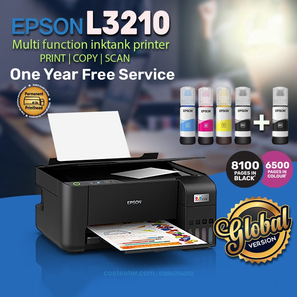 Epson EcoTank L3210 Multifunction InkTank Printer - EasyKart