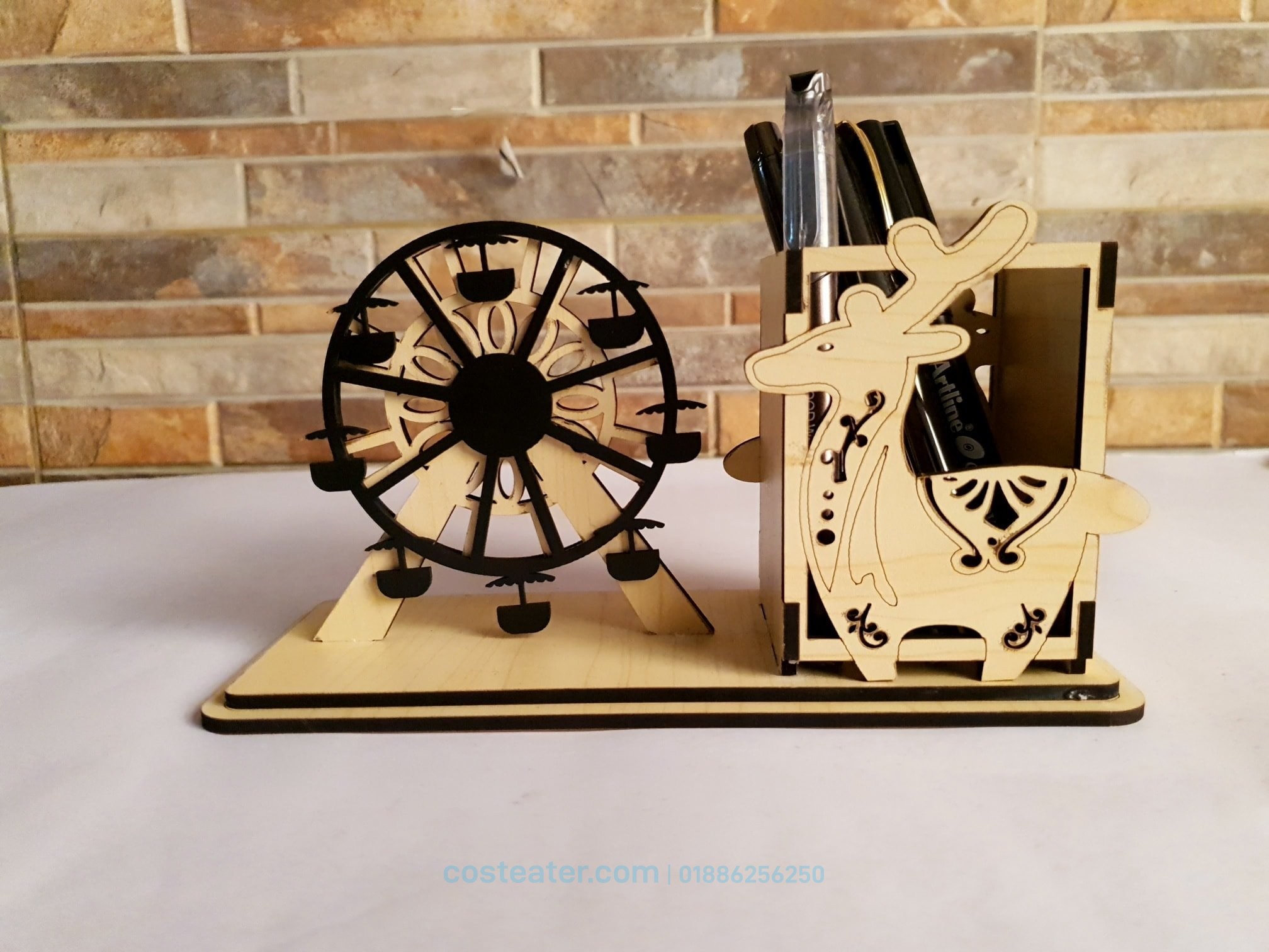 Wooden Pahela Baishakh Gift – Pen Holder Wooden Pahela Baishakh Gift – Pen Holder