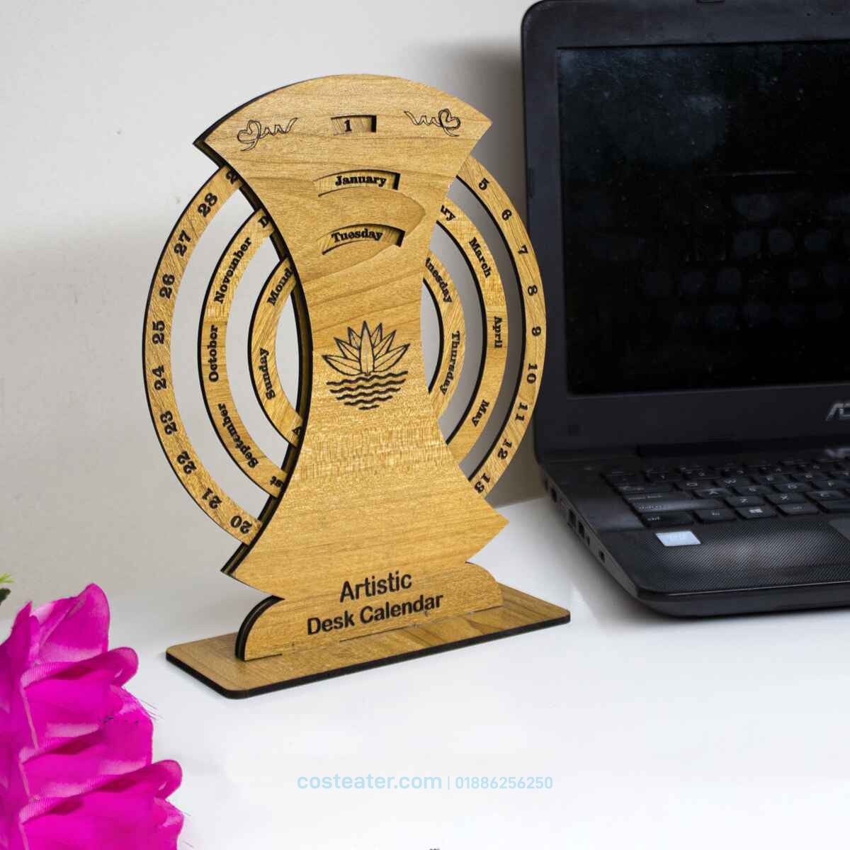 UNIVERSAL LIFETIME New Year Wooden Desk Calendar UNIVERSAL LIFETIME New Year Wooden Desk Calendar