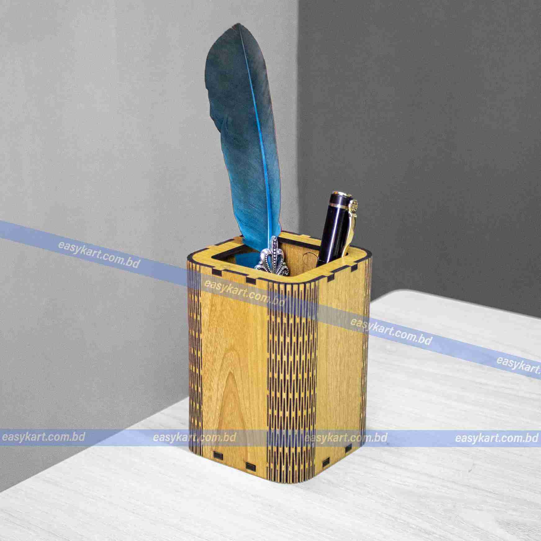 Minimalist Wooden Pen Stand – Elegant Laser-Cut Pen Holder Minimalist Wooden Pen Stand – Elegant Laser-Cut Pen Holder